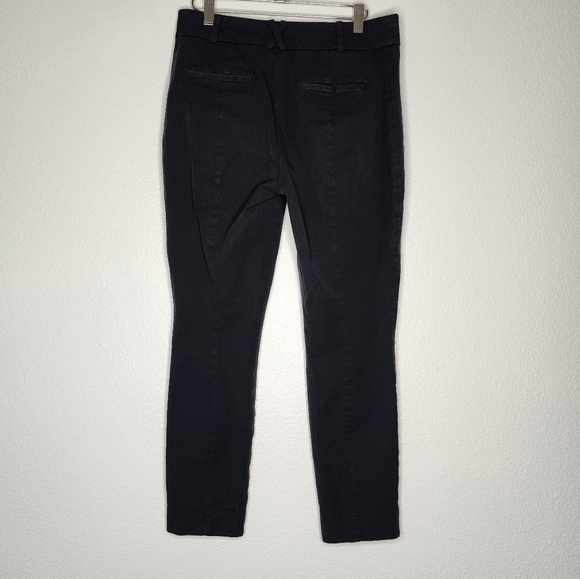 Anthropologie Black Essential Slim Pants 8 - Picture 3 of 5